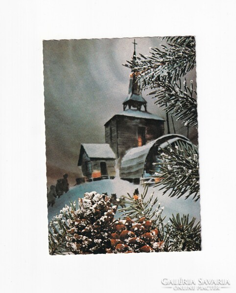 K:027 Karácsonyi képeslap postatiszta