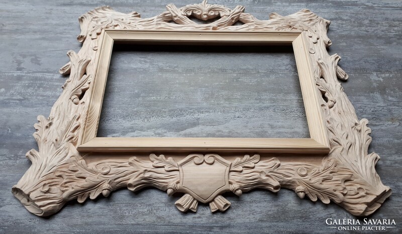 Mirror frame wooden frame hunting gift Florentine frame hunting product headstone headstone carving hunting lodge