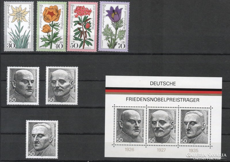 Postatiszta Bundes 1752    1975 komplett év      51,10 Euró