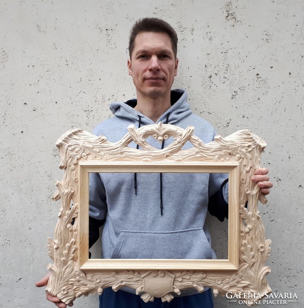 Mirror frame wooden frame hunting gift Florentine frame hunting product headstone headstone carving hunting lodge