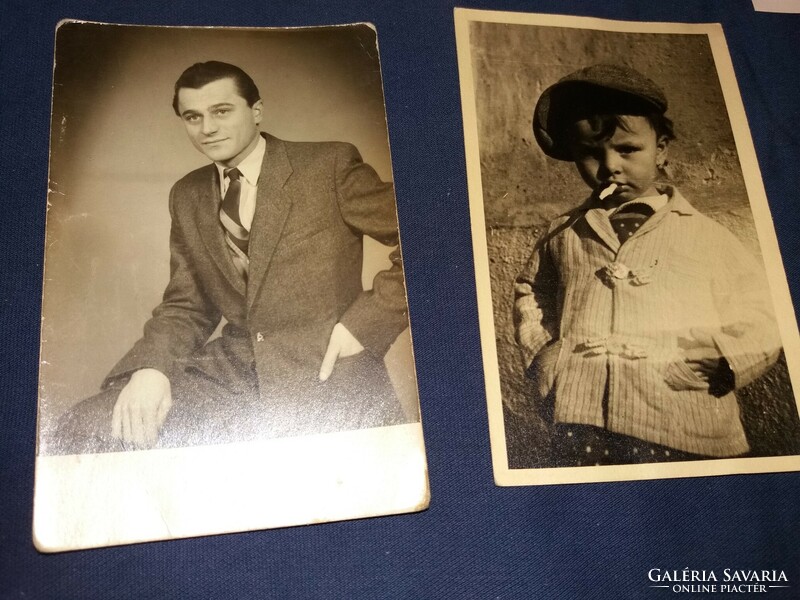 Antik magyar fotó képeslap gyűjtemény 5 db egyben a képek szerint HAJNOVITS FOTÓ BAJA