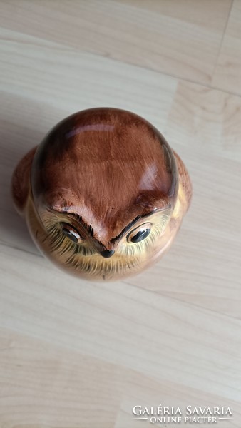 Retro Bodrogkeresztúr ceramic owl