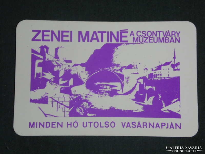 Card calendar, ossuary museum, Pécs, 1975, (1)