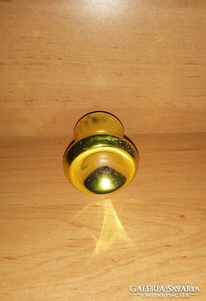 Old glass Christmas tree decoration bell - 6 cm