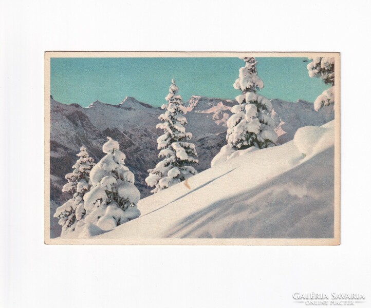 K:019 Karácsony képeslap postatiszta