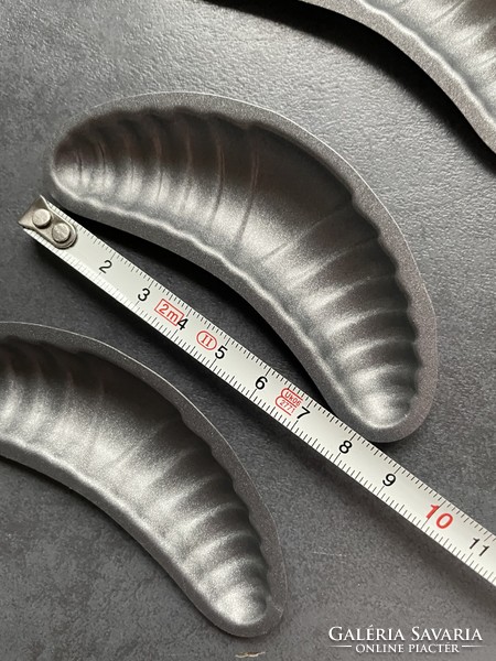 5 db fém sütemény sütőforma, csoki öntőforma, - Kifli