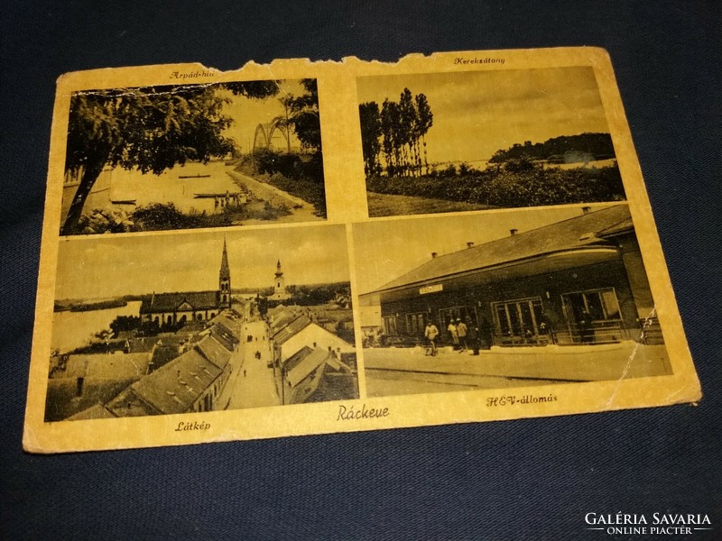 1947 Ráckeve cityscape postcard according to the pictures