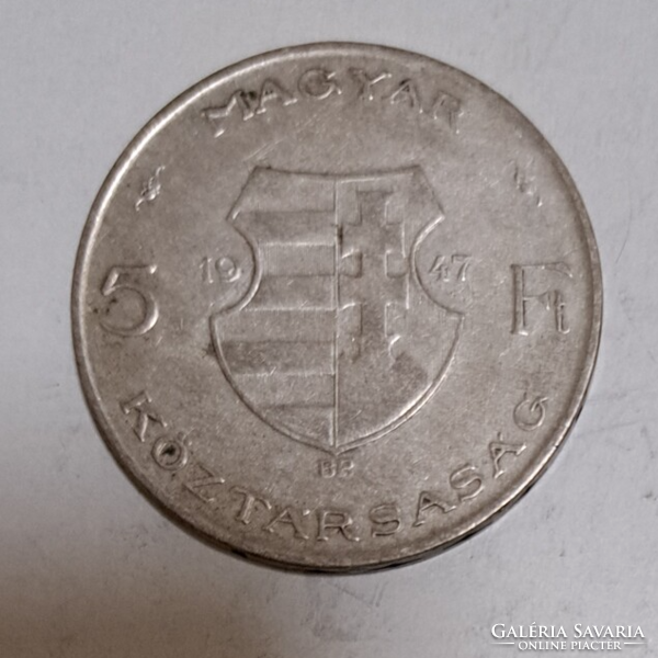 1947 Ezüst Kossuth 5 Forint (862)