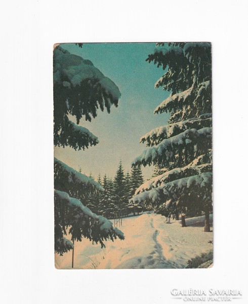 K:022 Christmas - New Year postcard (mixed)