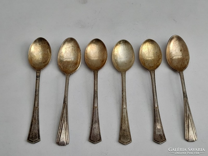 6 silver-plated coffee spoons in one