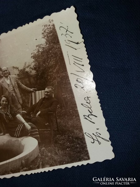 Antik 1937 családi fotó képeslap a képek szerint