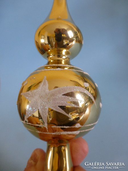 Old glass Christmas tree decoration, top decoration