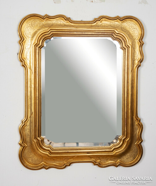 Mirror with gilded frame