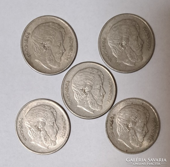 1967. 5 Forint Kossuth, 5 darab egyben (8)