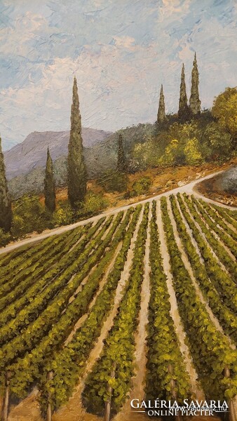 Tuscan wine region - painting