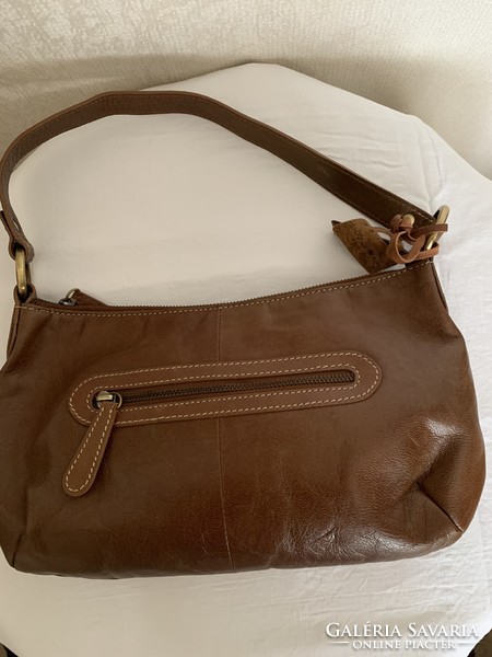 Dark brown marks§spencer genuine leather new handbag, reticule 33x20x3cm