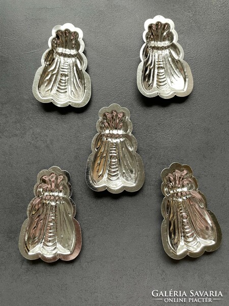 5 metal cake baking molds, chocolate moulds, - beehive