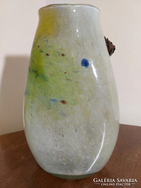 Copper and glass vase with split bottom (18)