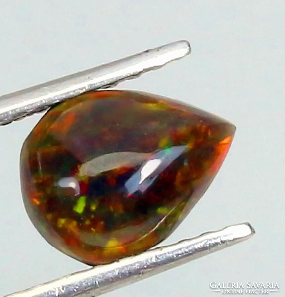 Rarity!!! Genuine black opal cut from Ethiopia 1.48 ct