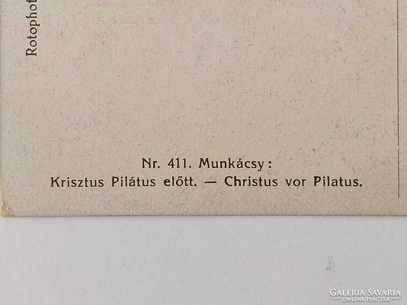 Old postcard Hungarian art postcard Munkácsy