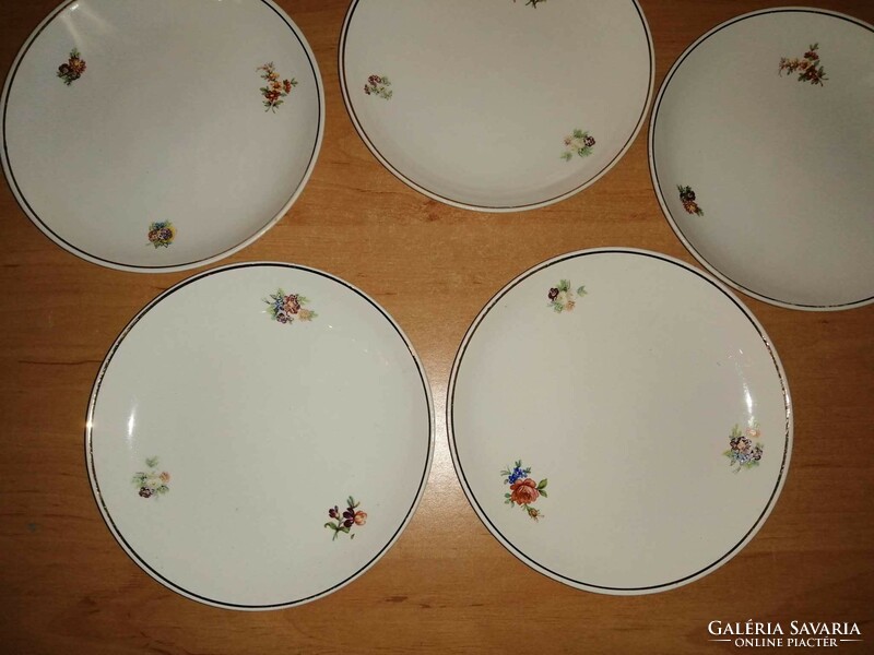 Granite floral cake plate 5 pcs in one - diam. 15.5 cm (2p)