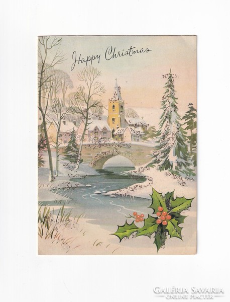 K:038 Karácsonyi képeslap, kihajtós