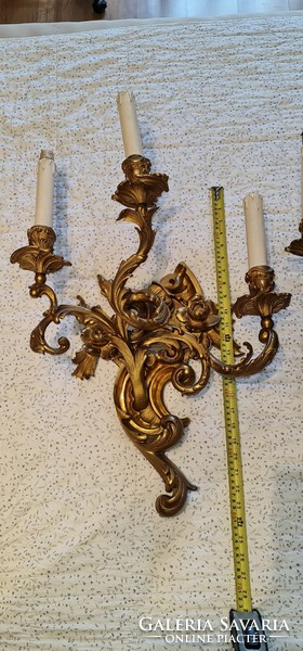 Pair of Rococo style wall arms