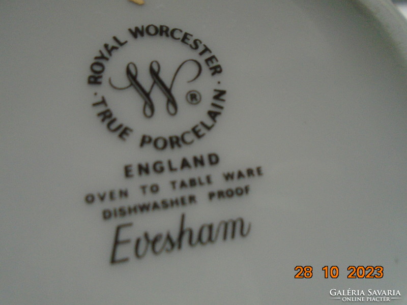 Royal Worcester Evesham festményszerű gyümölcsmintákkal teáskanna különleges porcelánból