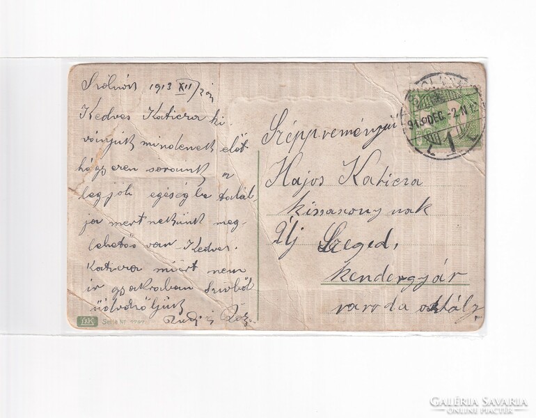 K:085 Christmas antique postcard 1913