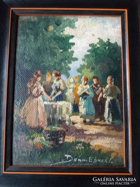 Lajos Deák-ébner (1850-1934) oil painting/canvas