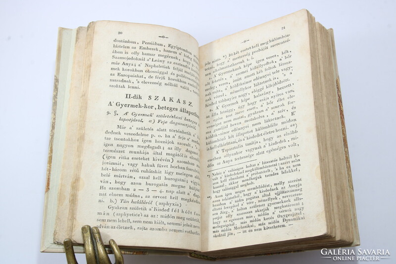 1829 - Csorba József Hygiastika vagy is orvosi oktatás a himlő oltás metszetével Ritka orvosi könyv!