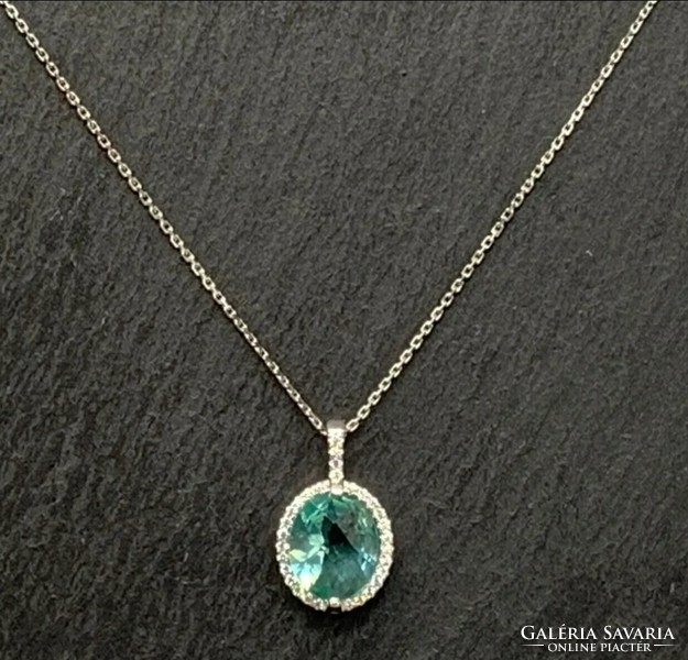 A sumptuous few obsidian gemstone silver earrings + pendant set 925-new