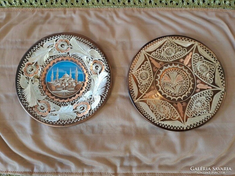 Decorative copper wall bowls