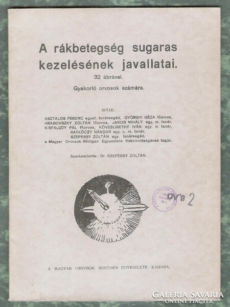 Szepessy Zoltán: A rákbetegség sugaras kezelésének javallatai  1941