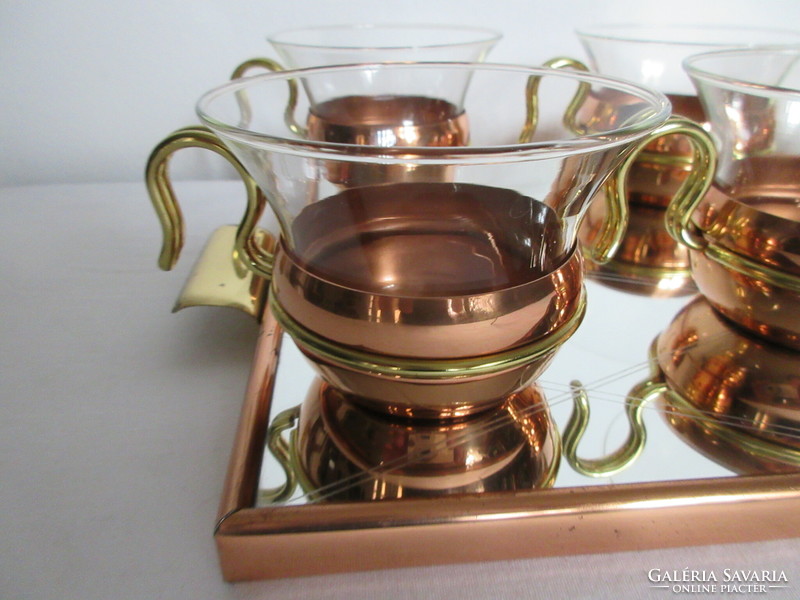 Old, marked copper tea set with tea pot. Negotiable!