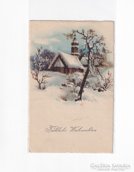 K:079 Christmas antique postcard