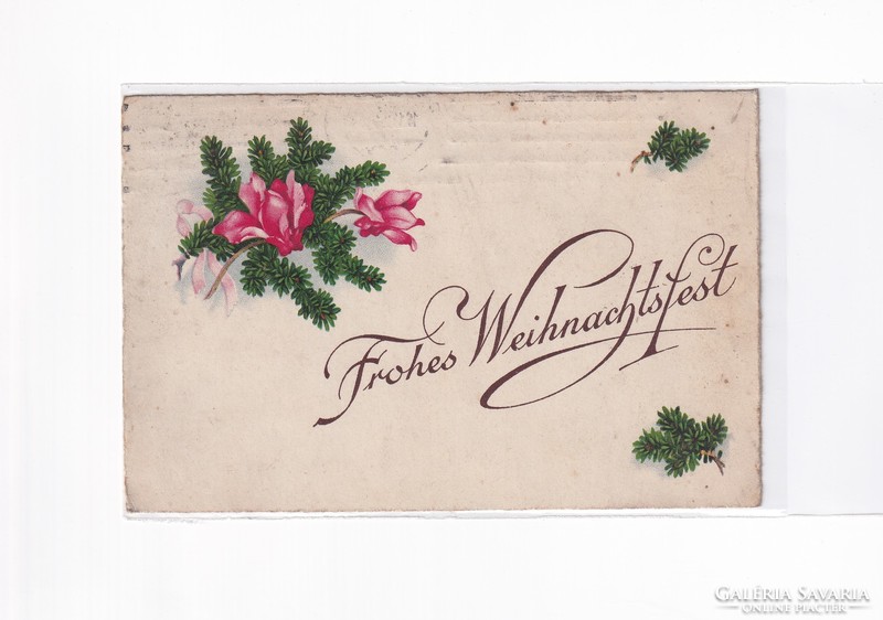 K:075 Christmas antique postcard 1916