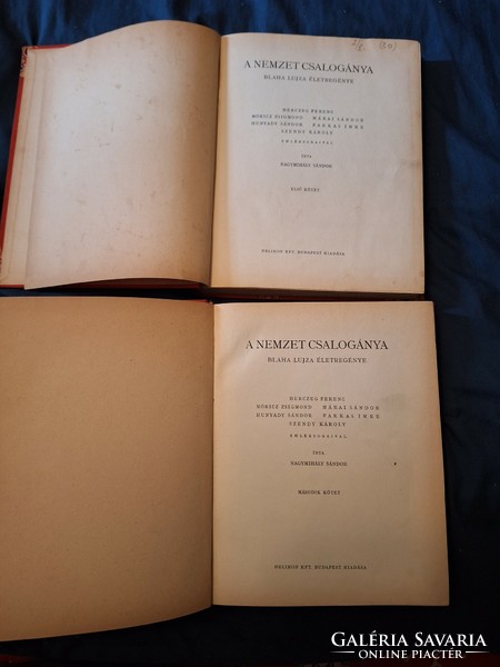 1937-Sándor Nagymihály: the nightingale of the nation I.-II. - About Lujza Blaha helikon kft bp. Edition - collectors!