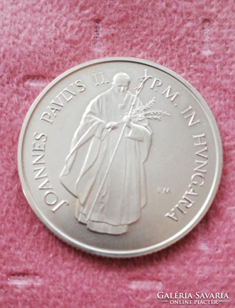 100 forintos emlékérme, II. János Pál pápa magyarországi látogatása 1991