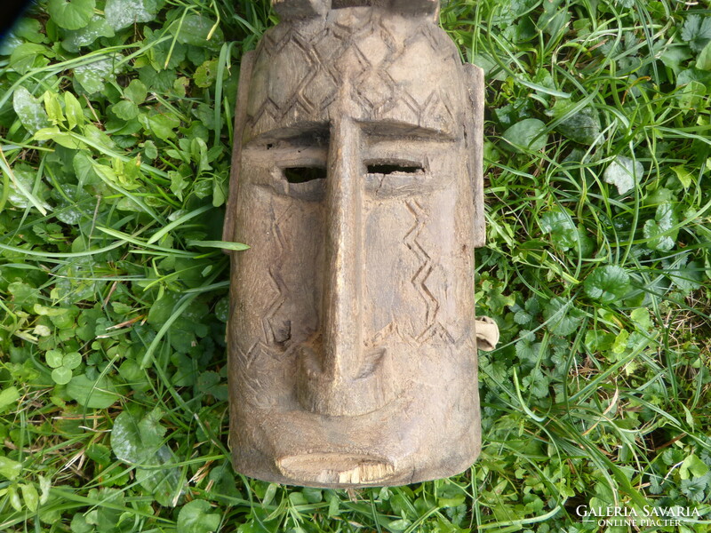 Antik afrikai maszk, szobor / Fa.