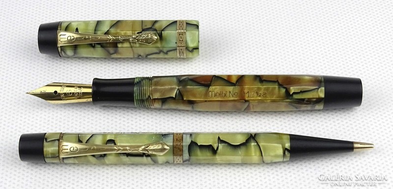 1O656 antique Melbi fountain pen and fountain pen pair