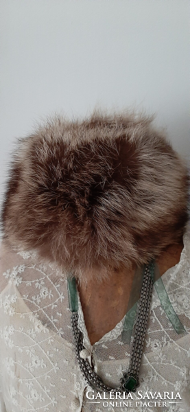Real fur hat