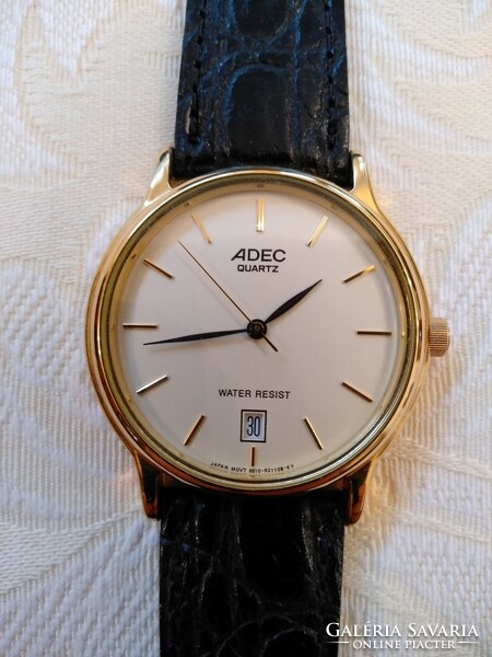 Adec elegant Japanese wristwatch, original, in box, also excellent as a gift