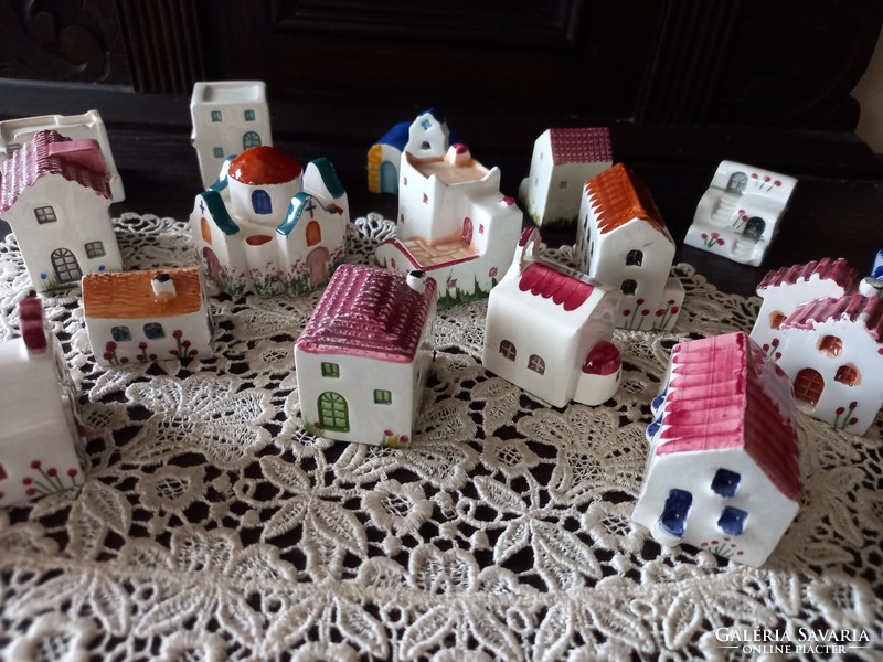 Ceramic houses for decoration