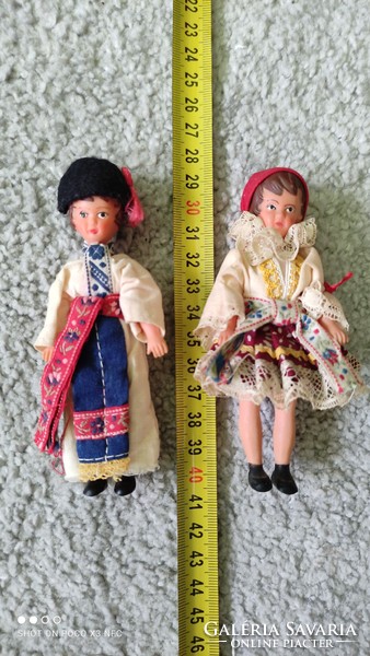 Vintage 2 olsavsky lidova tvorba rubber dolls together