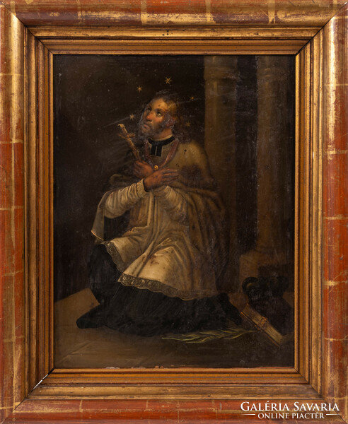 Ismeretlen festő:Nepomuki Szent János, 19.század