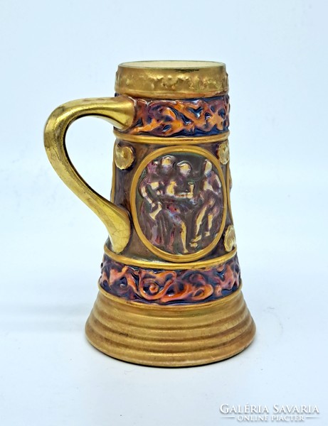 Klein ármin Zsolnay cup with plastic decoration