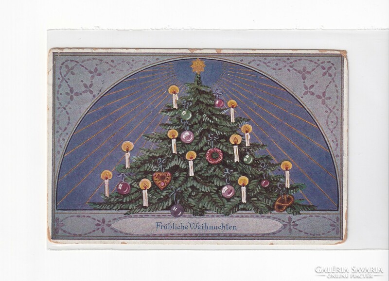 K:085 Christmas antique postcard 1911