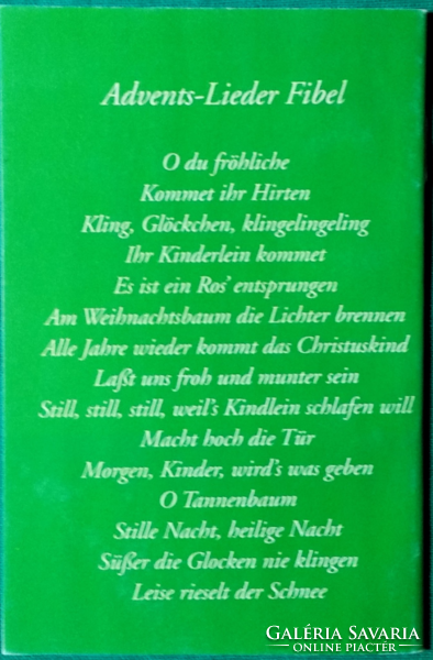 Adventi gyermekdalok szöveggel és kottával, német nyelvű kicsi füzetecske