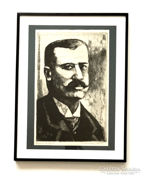 Lukovszky László rézkarca, Áchim András portré
